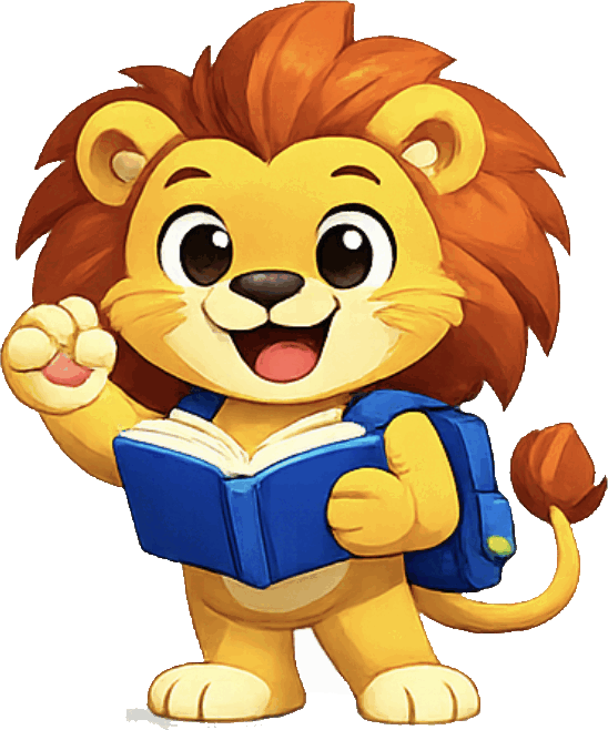 Leo, der Lernlöwe — Maskottchen von Learn2Play